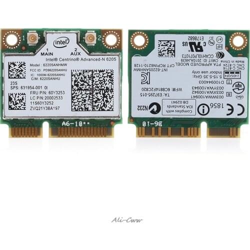 2018 Intel 6205 Dual band 300M Wireless Wifi Mini PCI-E Wlan Card for HP 8470W 8570W