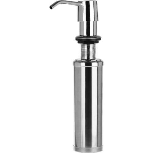 300ml Soap Dispenser Lotion Pump Liquid Detergent Built-In Installation Hand Sanitizer Organizer Stainless Steel For Bathroom