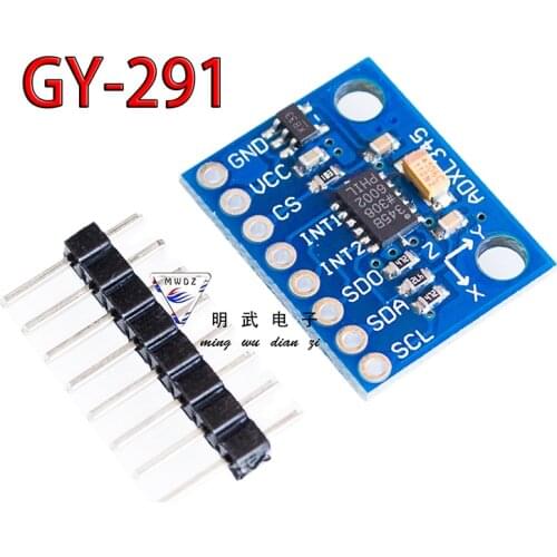 5PCS GY-291 ADXL345 digital tri-axial acceleration due to gravity gradient module IIC/SPI transmission