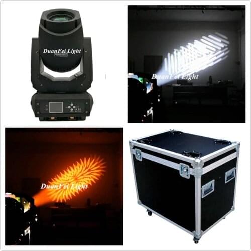 8PCS+Flightcase) Stage Disco Dj Zoom Lyre 3/6 Prism Moving Head Led Spot 200w