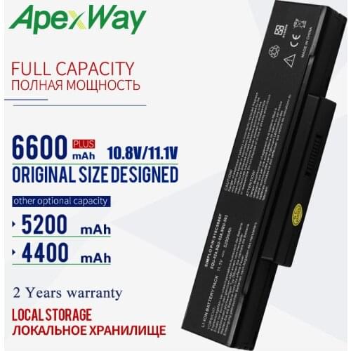 Apexway 11.1v Battery for Asus SQU-526 SQU-528 M51 S62 S96 Z53 Z94 A32-F3 A32-F2 A32-Z94 A32-Z96 A33-F3 BTY-M66 BTY-M67 CBPIL44