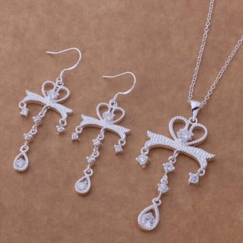 AS341 Trendy wholesale Jewelry Sets Earring 486 + Necklace 133 /aqdajhka braakiha