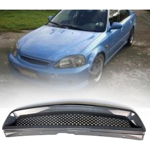 Car Front Hood Mesh Bumper Racing Grille for Honda for Honda Civic EK CX DX EX HX LX Type R 1999-2000