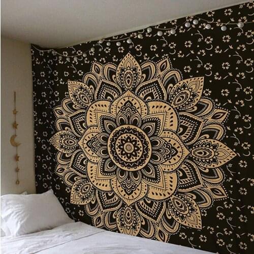 Mandala Bohemian Yoga Mat Beach Towel Shawl Blanket Indian Wall Hanging Tapestry Bohemian style mandala tapestry Home Decoration