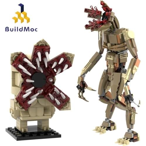 Buildmoc TV Movie Figures MOC-35522 Stranger Things Demogorgon MOC Brickheadz Model Building Blocks Toys For Childrens Gifts