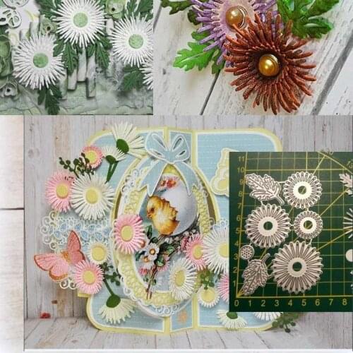 Flowers Metal Cutting Craft Card Scrapbooking Dies Stencil Daisy Album Embossing