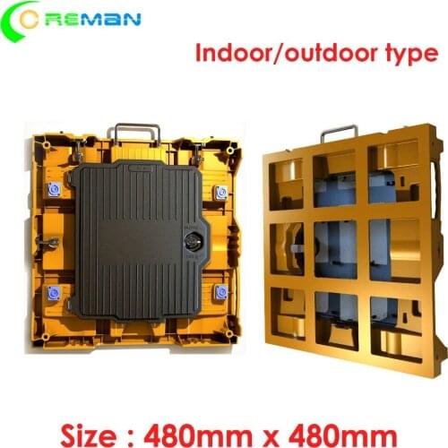Aliexpress led display cabinet 480 x 480mm led video panel die casting alumimum cabinet 48x48cm for p2.5 led module 160x160mm