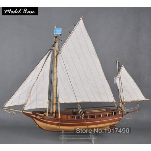 Model Boats Wooden Boston The Waves Of The Wooden Sailing Ship Model Kit Hobby Diy Train Wooden Ship Models Kits Boston spray No