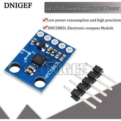1 PCS DNIGEF GY-273 Sensor Module 3V-5V HMC5883L Triple Axis Compass Magnetometer Sensor Module Three Axis Magnetic Field Module