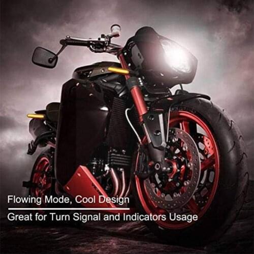 Motorcycle Modified Parts Lighting MSX125MINI Turn Tail Flash Light Flowing LED W Bendable Lamp Signal Turn Signal Warning A3N4
