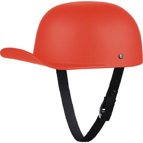 Vintage Orange Motorcycle Helmet Open Face Retro Half Helmet Motorbiker Moto Rinding Crash Scooter Chopper Biker Helmet Unisex