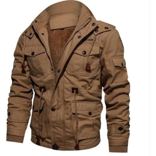 Mens Winter Fleece Jackets Warm Hooded Coat Thermal Thick Outerwear Male Military Jacket Mens Brand Clothing Big Size Coats