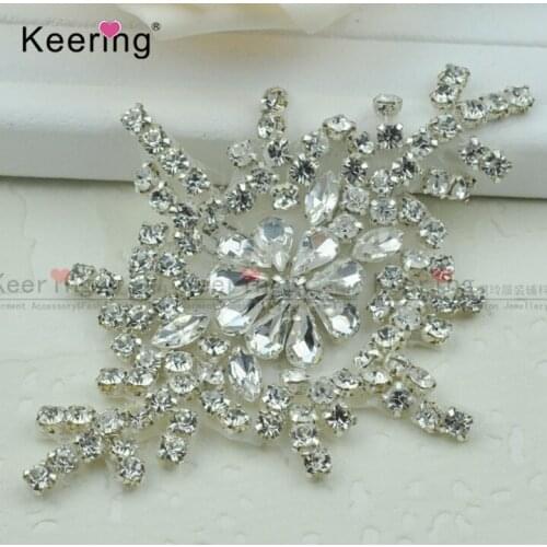 New Handmade Rhinestone applique c costumes dress DIY hand accessories KW-197