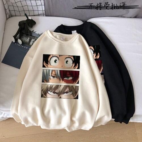 New product anime My Hero Academia Todoroki Dabi Hoodie Mens and womens casual student sweater Streetwear Harajuku Unisex pull