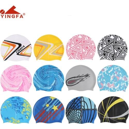 YINGFA C0062B 100% natural silicone swimming cap