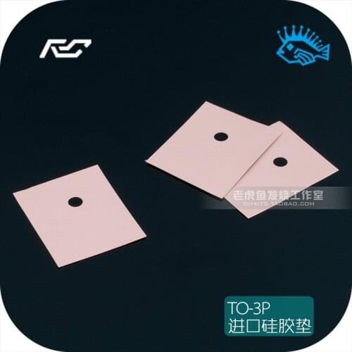 10pcs/100pcs TO-3P TO-247 High Power Tube Silicone Thermal Insulation Pad Silicone Heatsink
