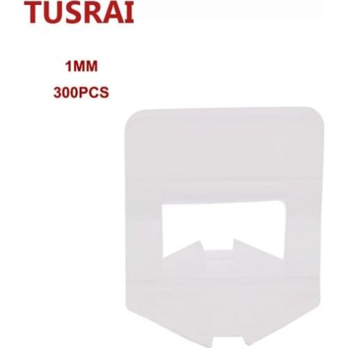 Tile Leveling System Clip 1mm 1/32" 300pcs Ceramic Wall Floor Tile Leveling Spacers Installation Laying Tools Parts TUSRAI