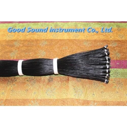 20 hanks violin viola cello Mongolia natural black bow hair horse tail 80-85 cm