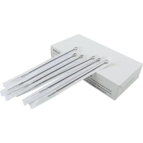Meancere Assorted Sterilized Tattoo Needles 1/3/5/7/9/11/13/15 RL RS RM Microblading Permanent Makeup 14CM Long Needle