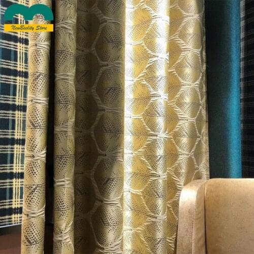 Modern Luxury Curtains for Living Dining Room Bedroom Drapes Exquisite High-precision Jacquard Blackout Curtains Customized