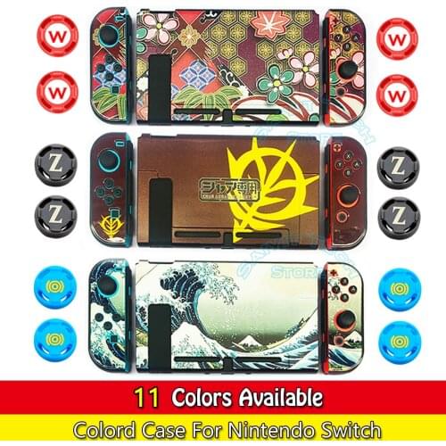 For Nintend Switch Theme Pattern Skin Shell NS Ultra Thin PC Hard Case Cover Direct Dockable for Nintendo Switch Console&Joy-Con