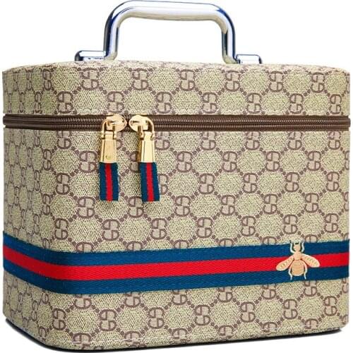 Large Capacity Storage Box Multi-Functional Cosmetic Bag Womens Portable High-Grade Portable Cosmetic Case