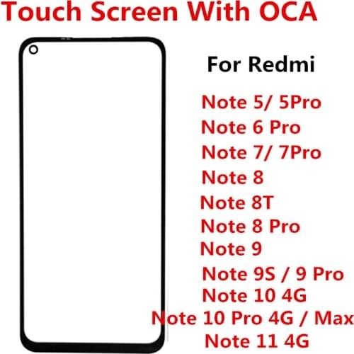 Note6 Pro Outer Screen For Xiaomi Redmi Note 6 Pro Front Touch Panel LCD Display Out Glass Cover Lens Phone Repair Replace Parts