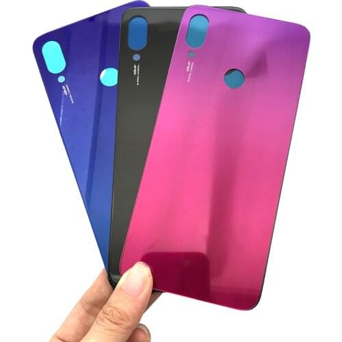For Xiaomi Redmi Note 7 Battery Back Glass Panel Rear Door Housing Case For Redmi Note 7 Pro Back Battery Cover Door
