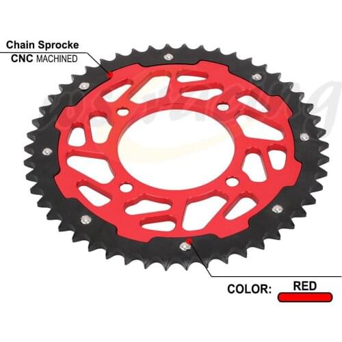 Motorcycle CNC 50T Rear Chain Sprocket For Honda CRF 125F FB 2014-2021 CRF 100 F 2004-2013 XR100 R 1985-2003