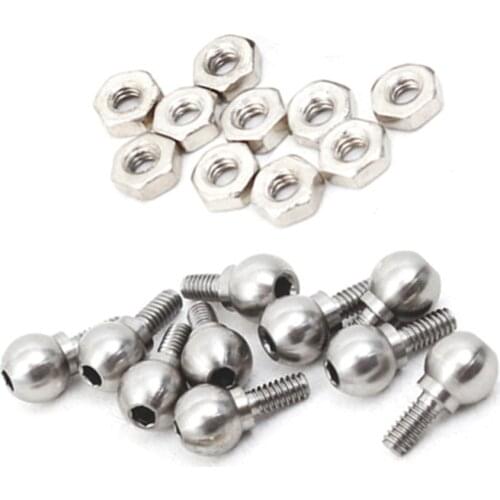 ALZRC -RC Helicopter Parts Devil Stainless Steel Servo Arm Linkage Ball Set for Devil 480 FAST / Devil 500 Esp / Devil 500 Pro