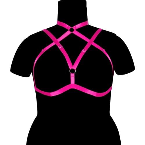 Gothic Sexy Lingerie Plump Womens Underwear Body Garter Exotic Costume Plus Size Sexy Stockings Garter Belt Top Harness Bondage