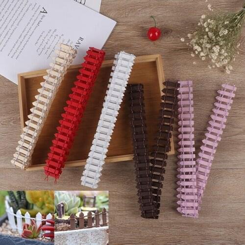 1pc 100*5cm DIY Mini Small Fence Barrier Wooden Craft Miniature Fairy Garden Terrarium Doll Branch Palings Showcase Decoration
