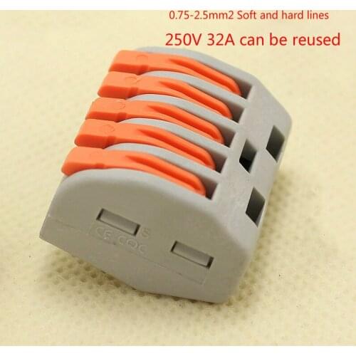 10pcs/lot PCT-K215 universal wire Connector Quick Connector wiring Terminals Splitter