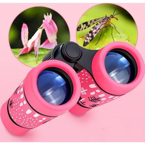 4X30mm 4X Kids Binocular Scope Children Educational Learning Telescope Outdoor Bird Watching Kids Folding Optics Telescope