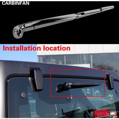 ABS Chrome Rear Tail Windscreen Wipers Cover Decoration Trims 4pcs/set For 2011 2012 2013 2014 2015 Jeep Wrangler