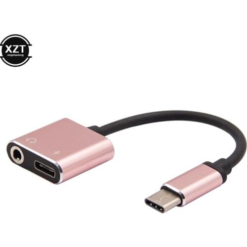 Type C To 3.5 mm Earphone Jack Adapter 2 in 1 USB C Audio Cable Converter Charging Splitter Headphone Adapter For Samsung Xiaomi