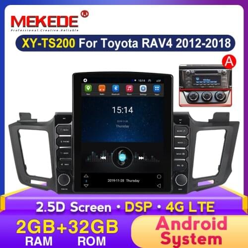 HD 2+32G Android System for Toyota RAV4 4 XA40 5 XA50 2013 - 2016 Car Radio Multimedia Video Player Navigation GPS DSP 4G LTE