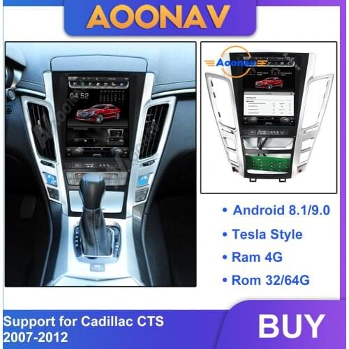 2din Android car auto radio multimedia playe For Cadillac CTS 2007-2012 car stereo autoradio GPS navigation vertical screen