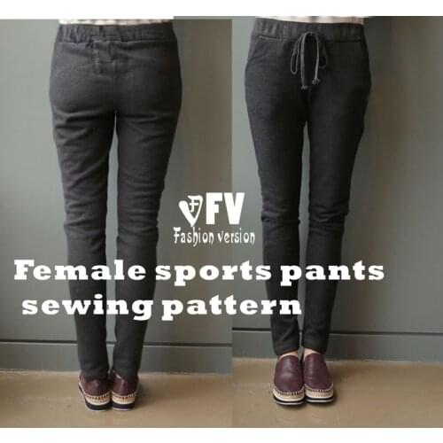 Pants sewing pattern The trousers pattern(Not the pants) elastic Motion pants BCK-30