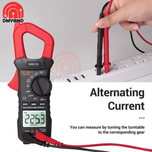 ST209 Clamp Meter Digital Multimeter 6000 Counts True RMS Amp DC/AC Voltage Current Tester Current Voltage Meters Voltmeter