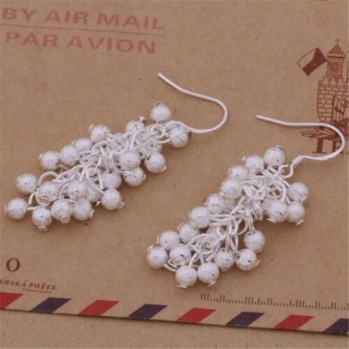 E07 new Valentine gift silver color accessories high-end fashion women earrings classic style