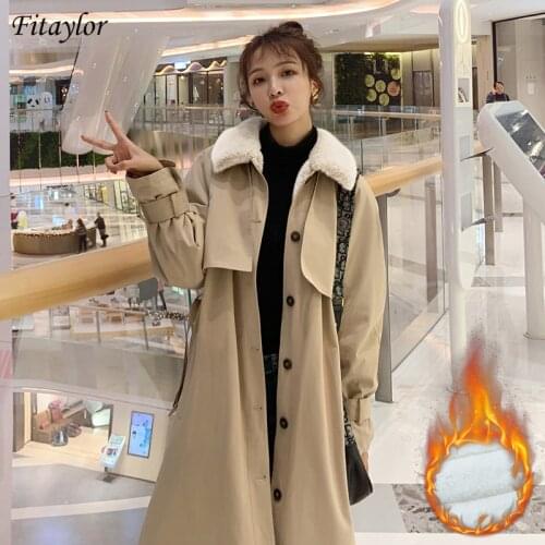 Fitaylor Women's Insulated Trench Coats