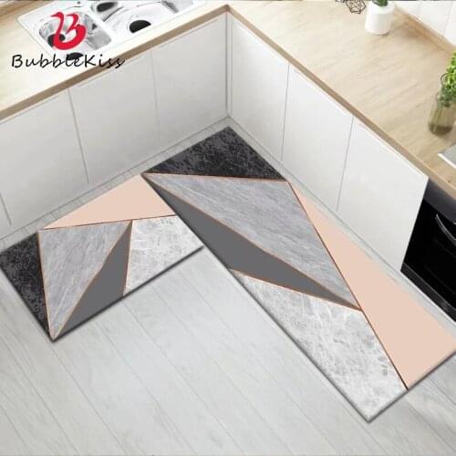 Bubble Kiss Kitchen Carpet Nordic Style Geometric Carpets For Bedroom Hallway Wear-Resistant Doormat Home Absorbent Kitchen Mat