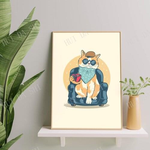 Cat Art Wall Art to Print on Poster or Canvas for gift，02