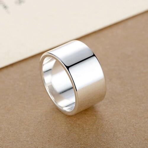 Original design matte mirror ring designers unique craft Bohemian light luxury Thai silver mens and womens jewelry