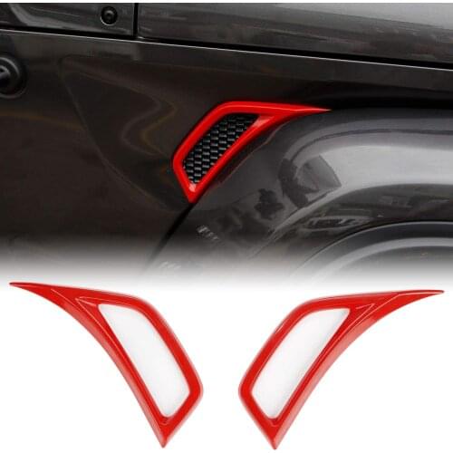 Air Conditioner Outlet Vent Decoration Kit Accessories for 2018 2019 2020 Jeep Wrangler JL JLU & 2020 Jeep Gladiator JT