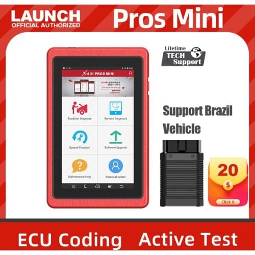 Launch X431 Pros Mini V3.0 obd2 scanner full system X-431 diagnostic tool ECU Coding analyzer professional 2 years free update