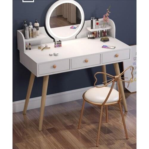 Small dresser modern simple bedroom small unit storage cabinet one northern European makeup network red makeup table