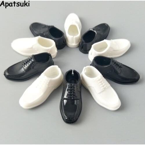 Fashion Doll Shoes For Ken Boy Doll 1/6 Doll Accessories Business Shoes For Barbie Boyfriend Prince Ken Men Doll Kids Child Toy