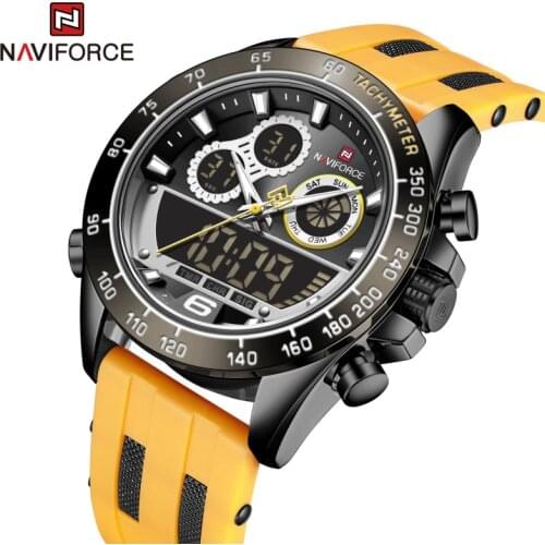 NAVIFORCE Business Brand Luxury Whatches For men Military Sport Warterproof Man watch Dual Disply Male Clock Relogio Masculino